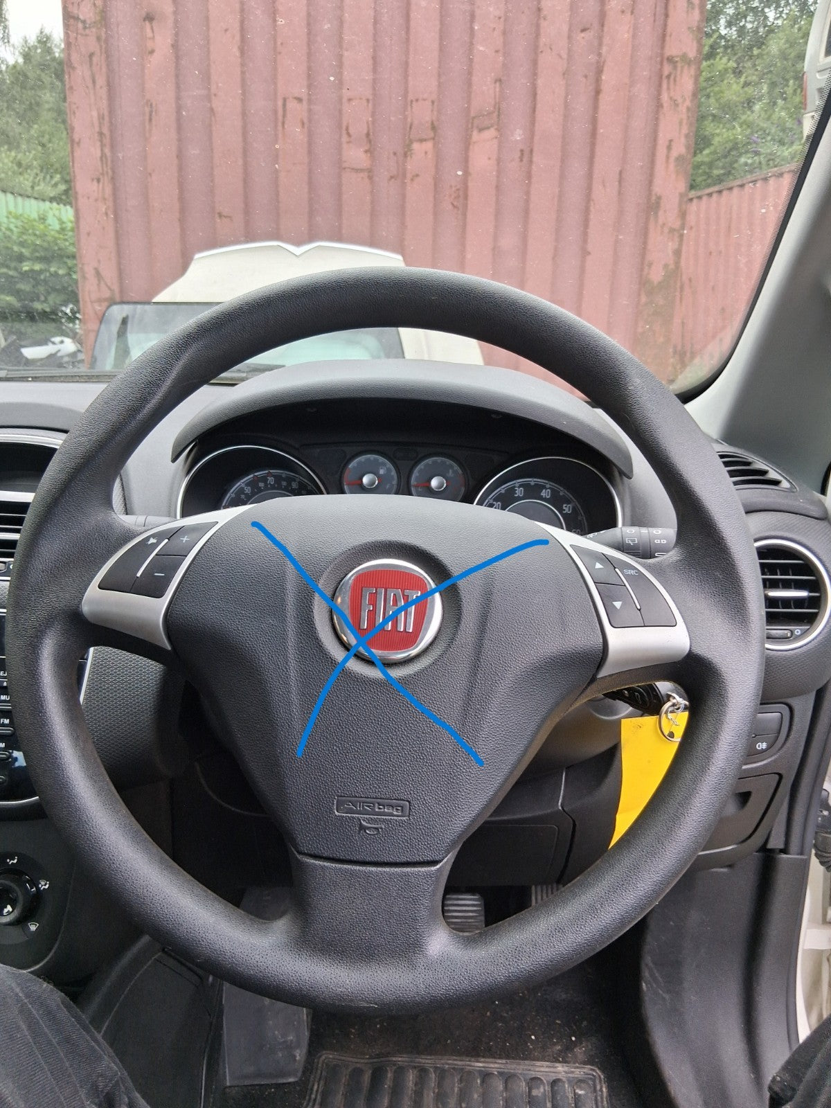 2014 FIAT PUNTO FACELIFT 5 DOOR MK3 MULTIFUNCTIONAL STEERING WHEEL