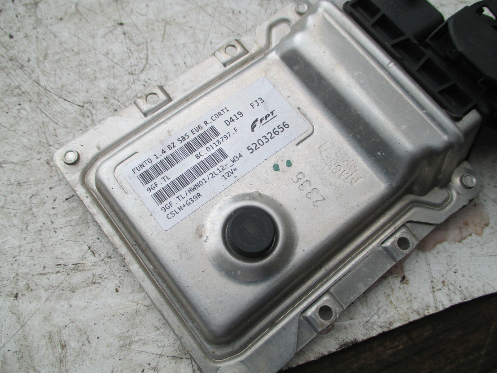 FIAT PUNTO 2015 EVO MK3 1.2 PETROL ECU ENGINE CONTROL MODULE UNIT 52032656