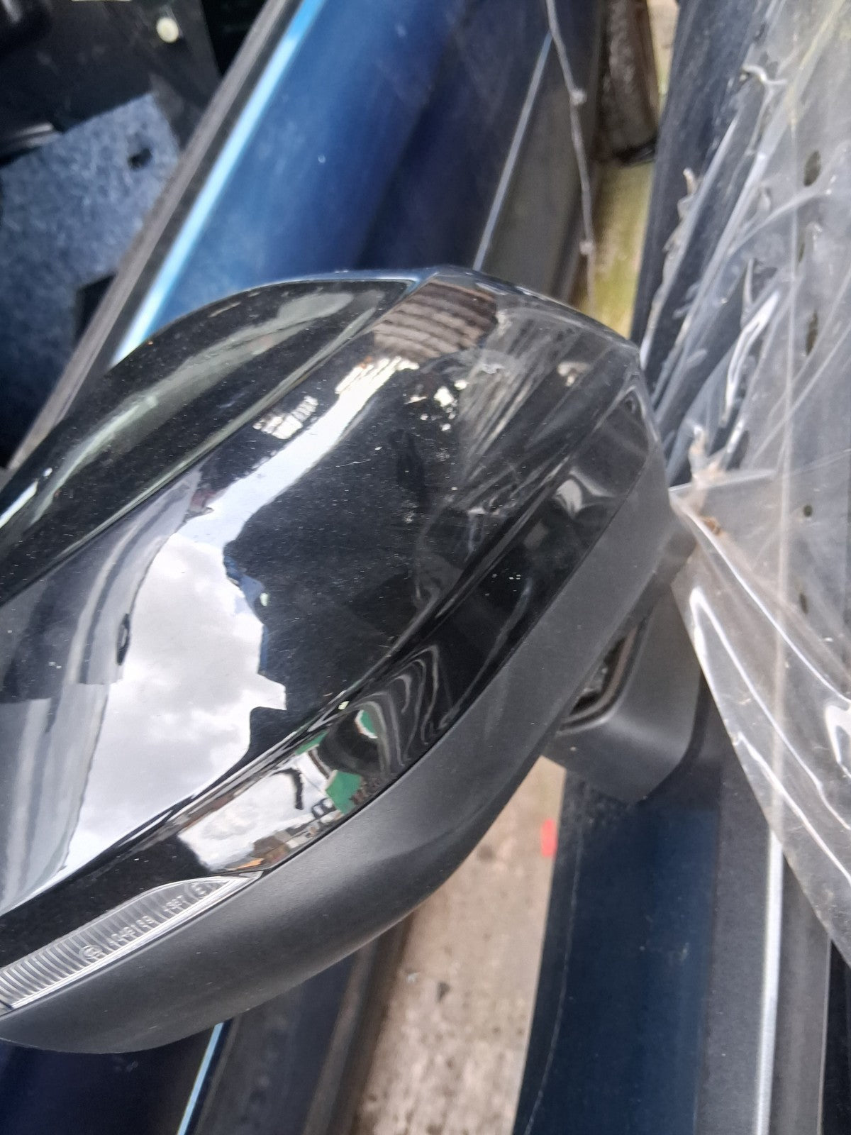 2021 AUDI Q2 MK1 FACELIFT OSF DRIVER SIDE FRONT POWER FOLD WING MIRROR GREY
