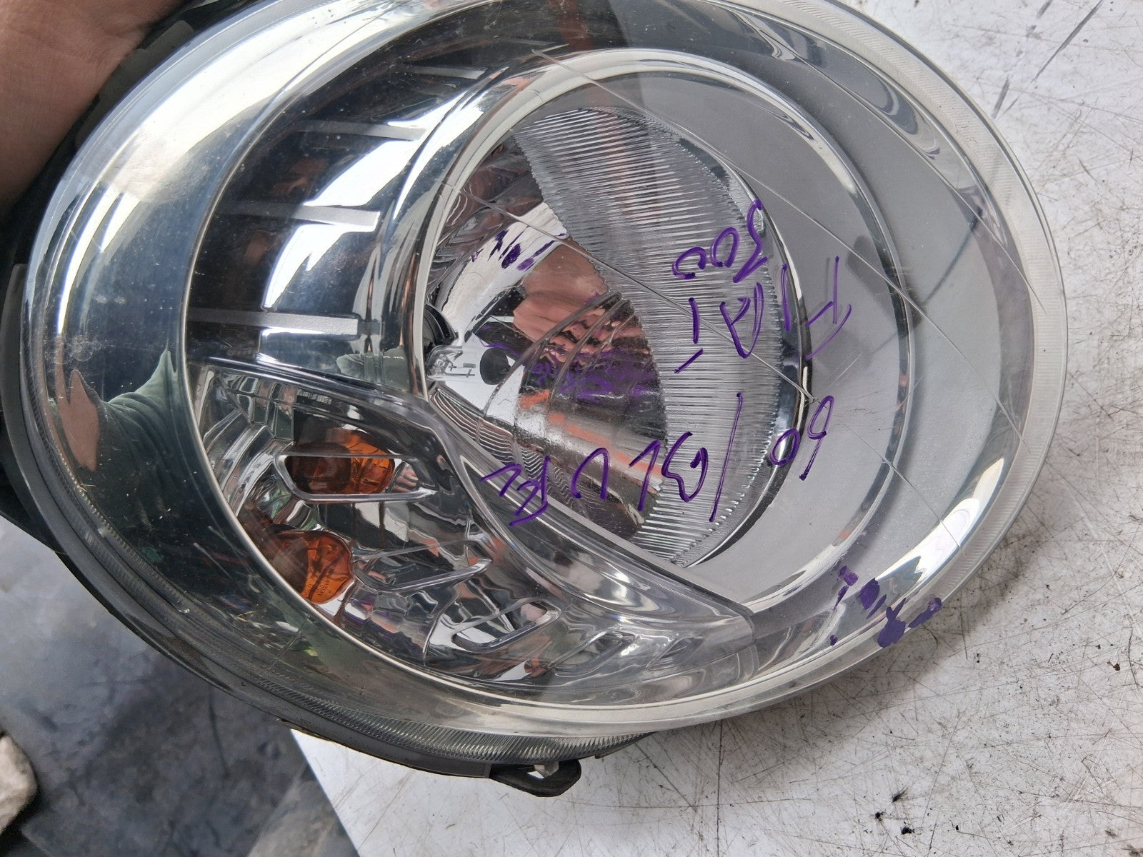 2010 FIAT 500 LOUNGE MK1 NS PASSENGER SIDE FRONT LEFT HEADLIGHT HEAD LAMP