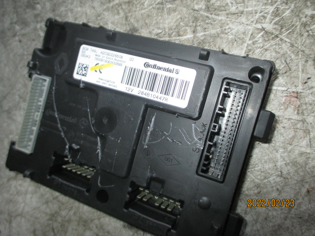 DACIA SANDERO 2017 BCM BODY CONTROL MODULE 284B10447R