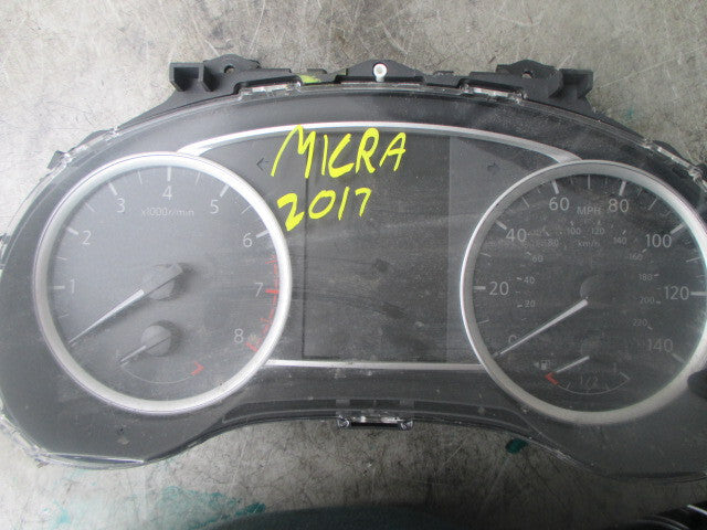 NISSAN MICRA K14 2017 SPEEDOMETER INSTRUMENT CLUSTER