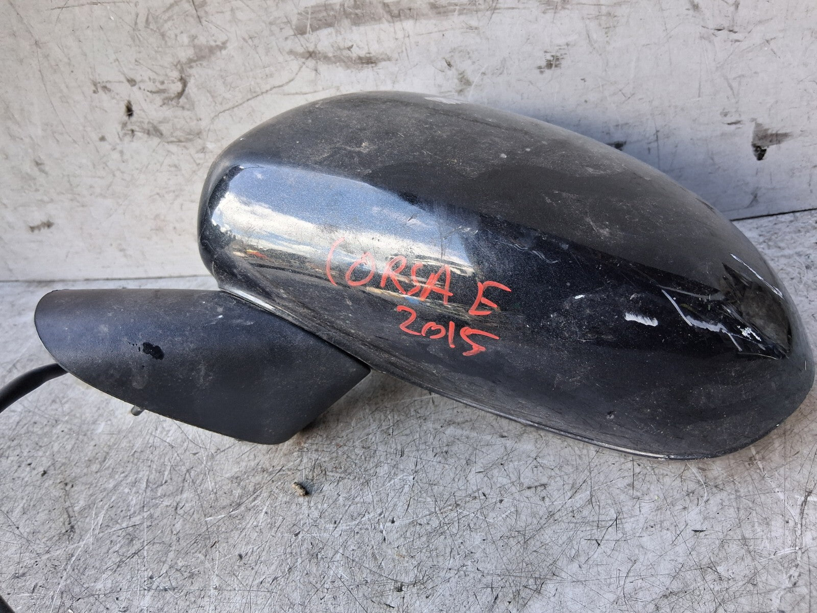 2015 VAUXHALL CORSA E NSF PASSENGER SIDE FRONT LEFT WING MIRROR BLACK 468435664