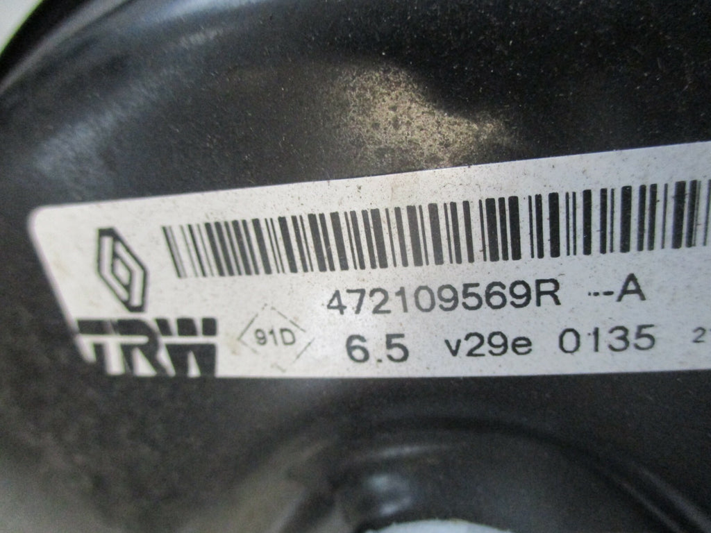 RENAULT CLIO X98 MK4 2019 BRAKE SERVO UNIT & MASTER CYLINDER 472109569R