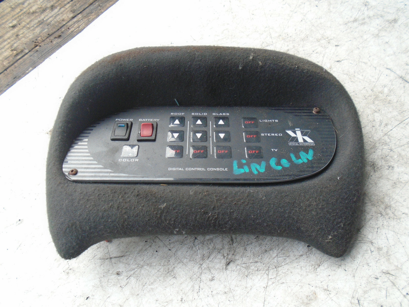 2006 LINCOLN TOWN CAR LIMOUSINE LIMO ROOF CONTROL SWITCH
