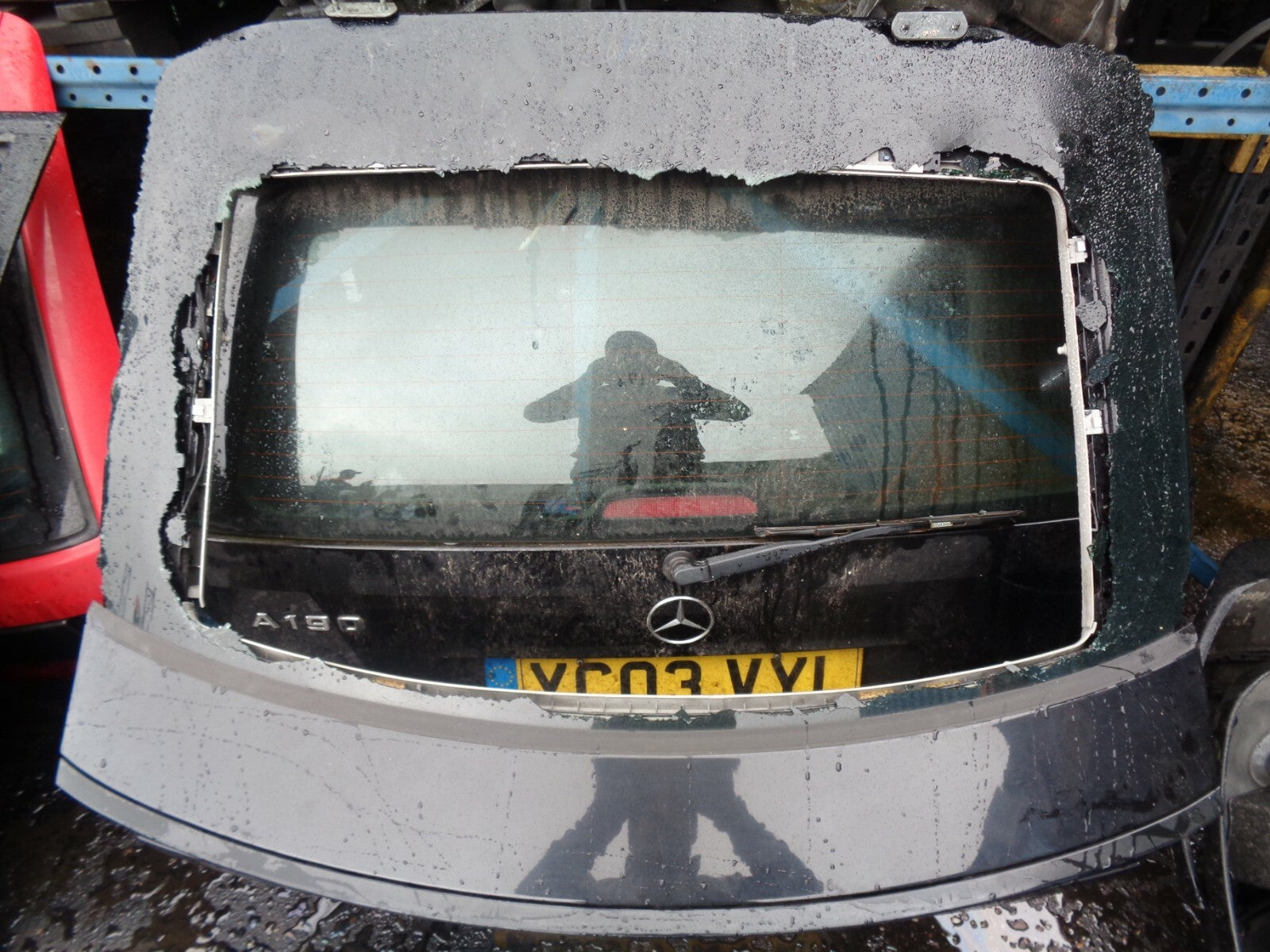 MERCEDES BENZ C-CLASS CL203 COUPE 2006 REAR COMPLETE TAILGATE GREY