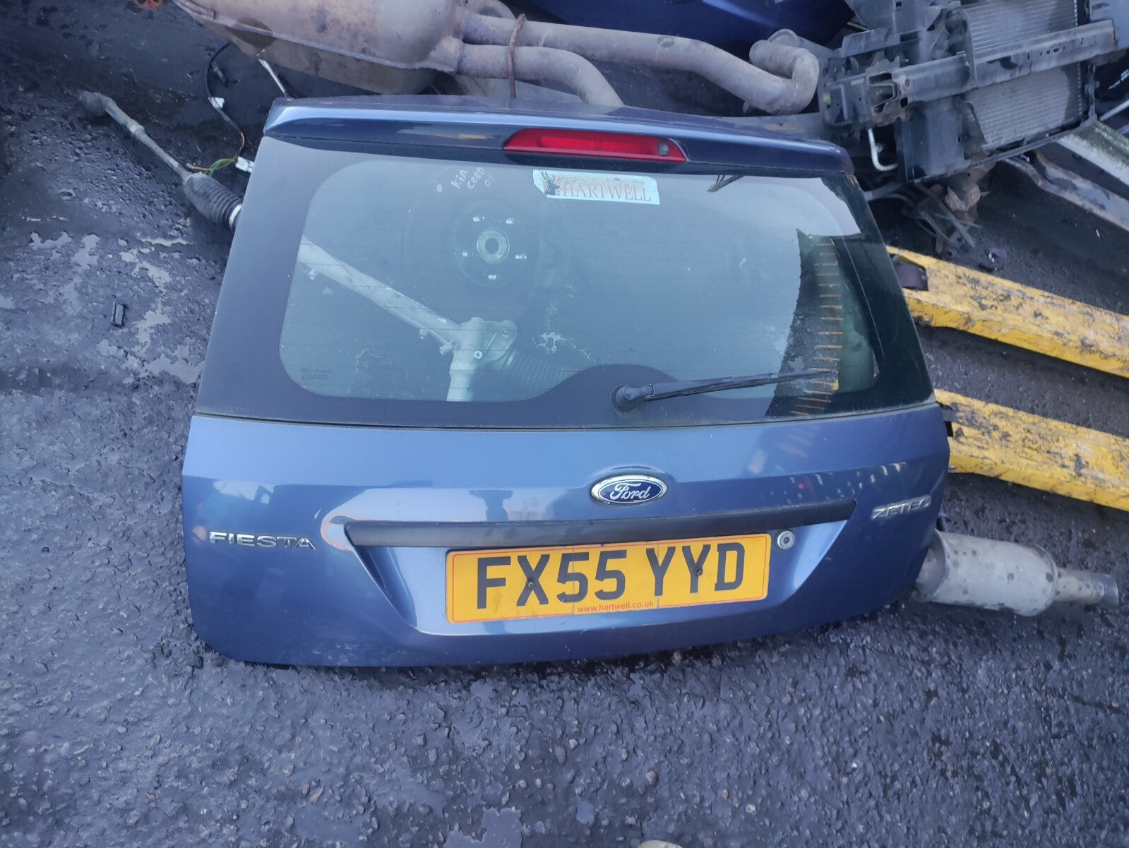 FORD FIESTA 2005 MK6 5 DOOR REAR COMPLETE TAILGATE BOOTLID BLUE