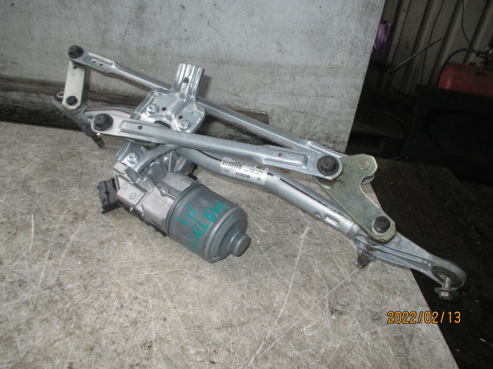 PEUGEOT PARTNER CITROEN BERLINGO 2014 FRONT WIPER MOTOR LINKAGE 9683100780