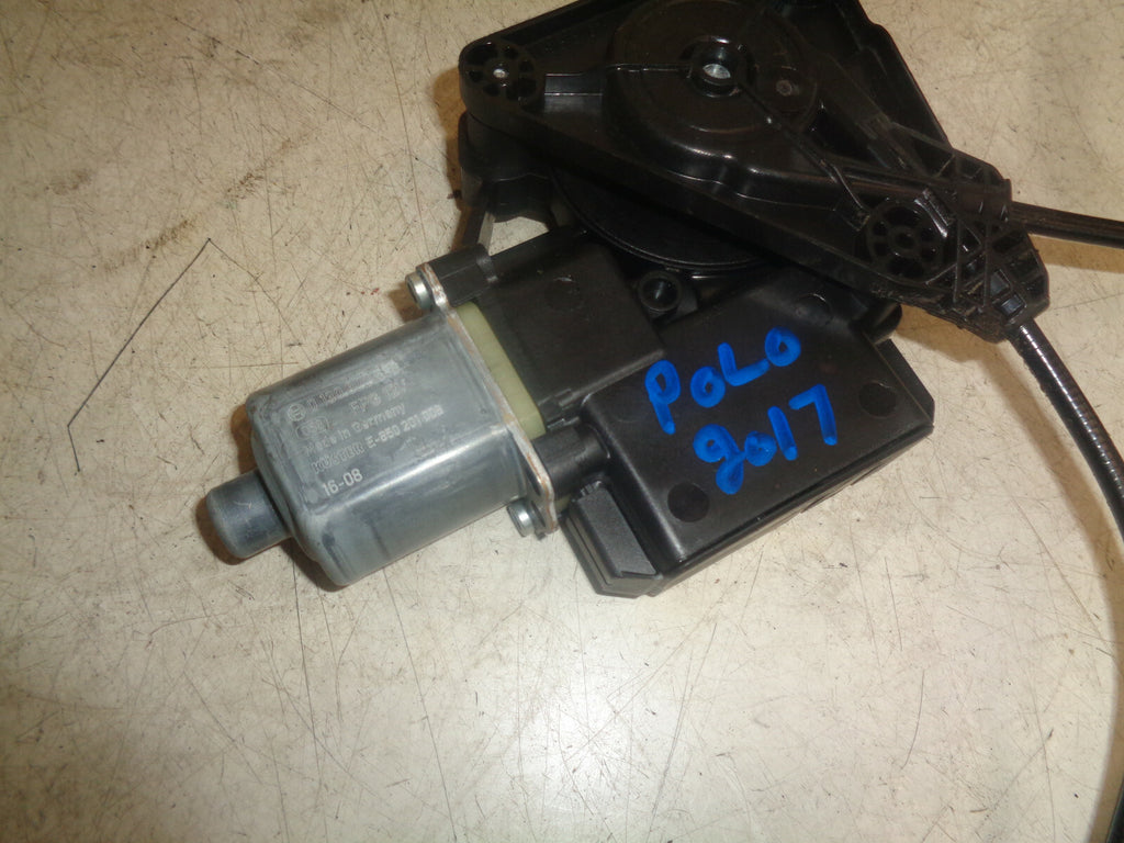 VW POLO 2017 6C OSR DRIVER SIDE REAR WINDOW MOTOR REGULATOR 6R0959812AA