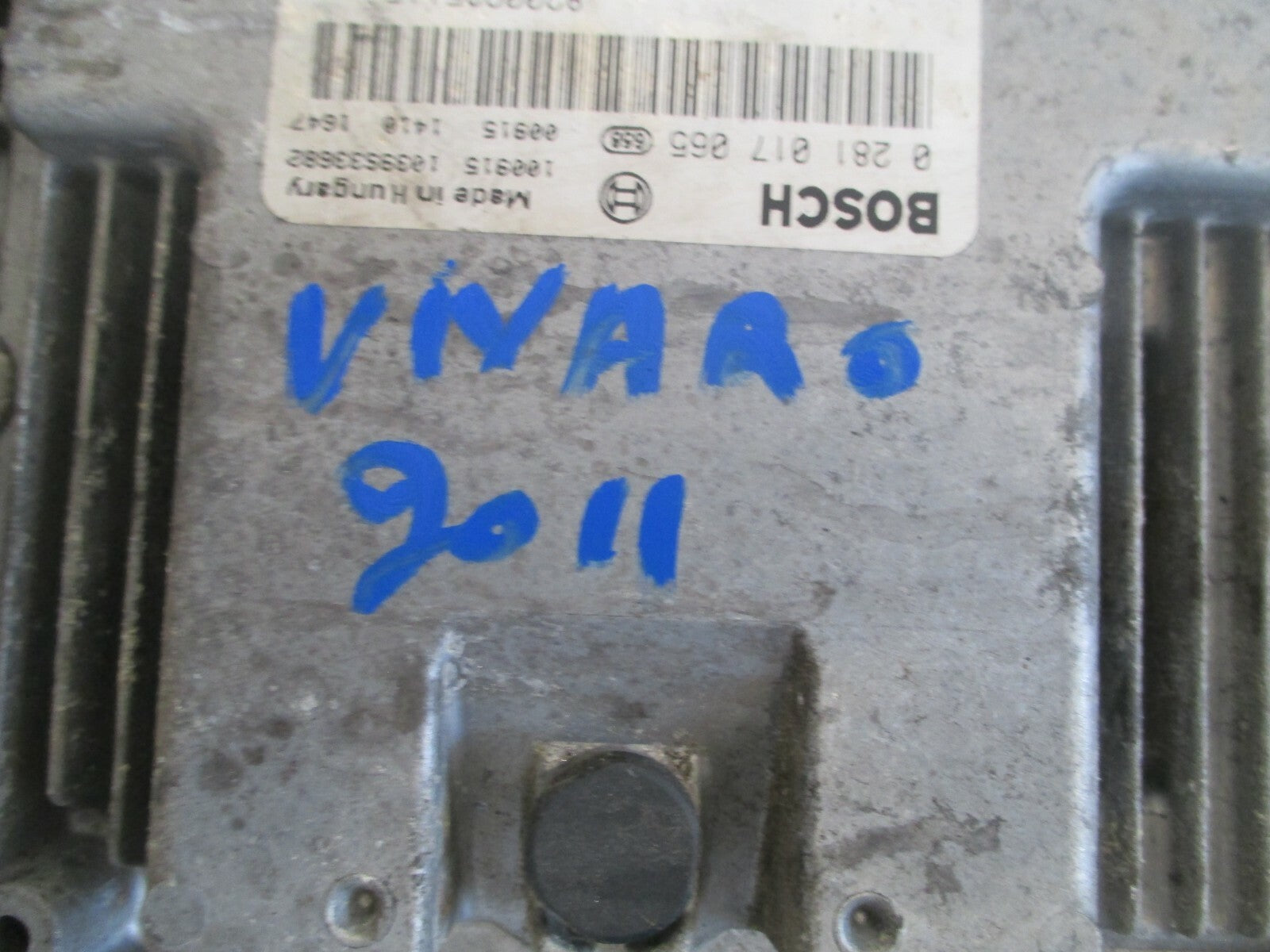 VAUXHALL VIVARO 2011 ENGINE CONTROL MODULE UNIT 0281017065