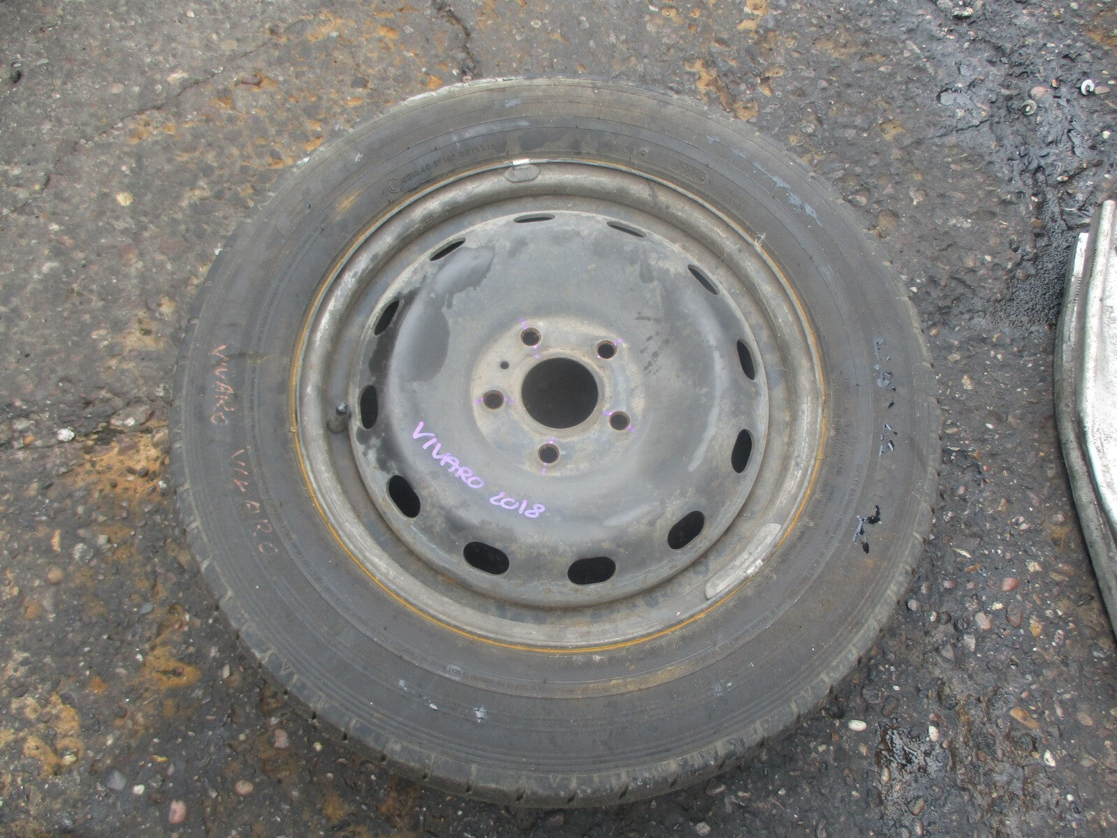 VAUXHALL VIVARO X82 MK2 2018 STEEL WHEEL WITH TYRE 205/65R16