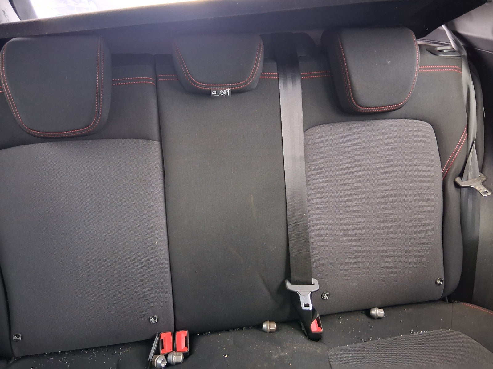 2023 FORD FIESTA MK8 REAR BACK SEAT CENTER CONSOLE BENCH SEAT COMPLETE FABRIC