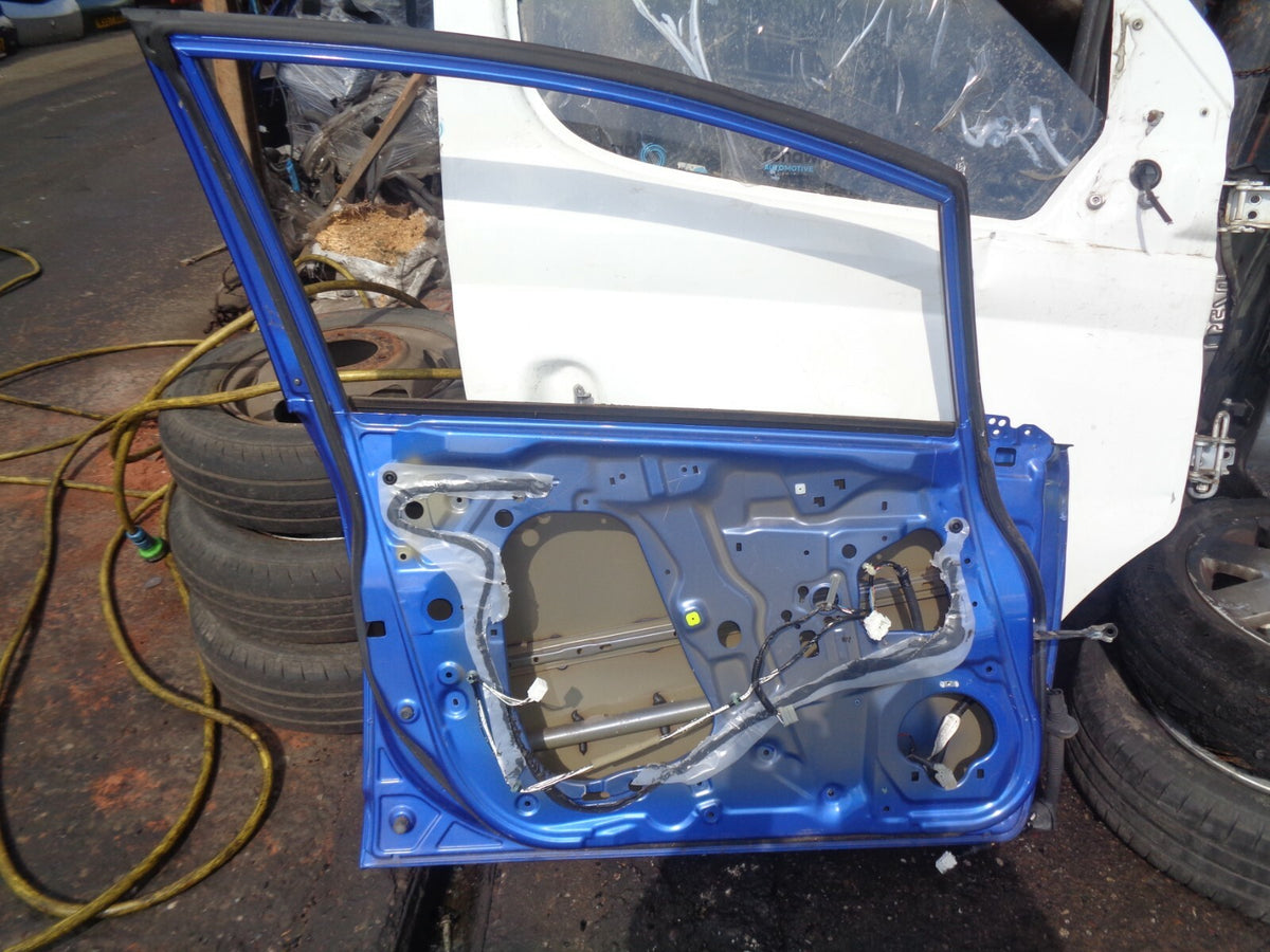 HONDA JAZZ MK3 2015 NSF PASSENGER SIDE FRONT BARE DOOR BLUE