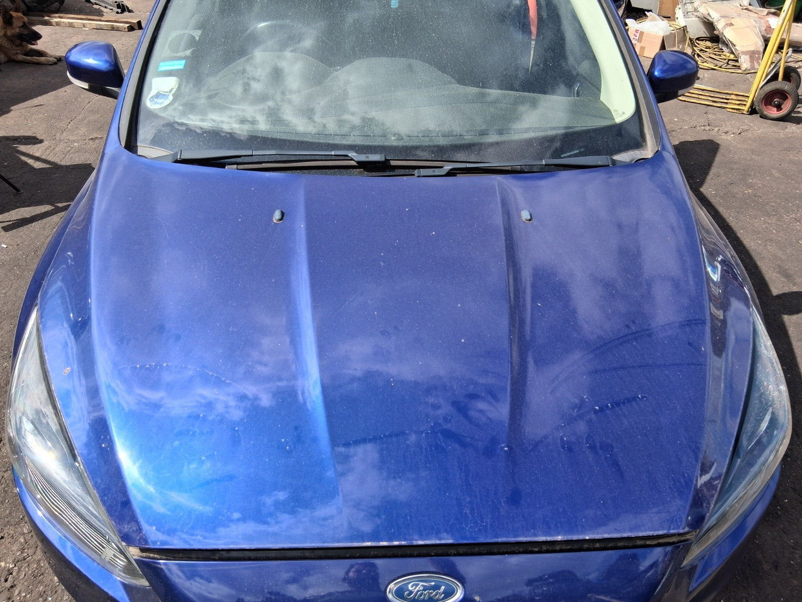 2015 FORD FOCUS MK3 FRONT BONNET HOOD PANEL DEEP IMPACT BLUE MET HF