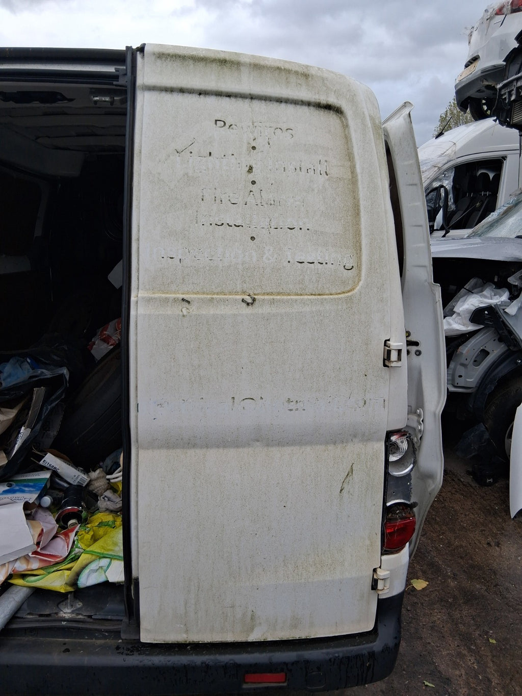 2018 NISSAN NV200 OSR DRIVER SIDE REAR RIGHT COMPLETE DOOR WHITE