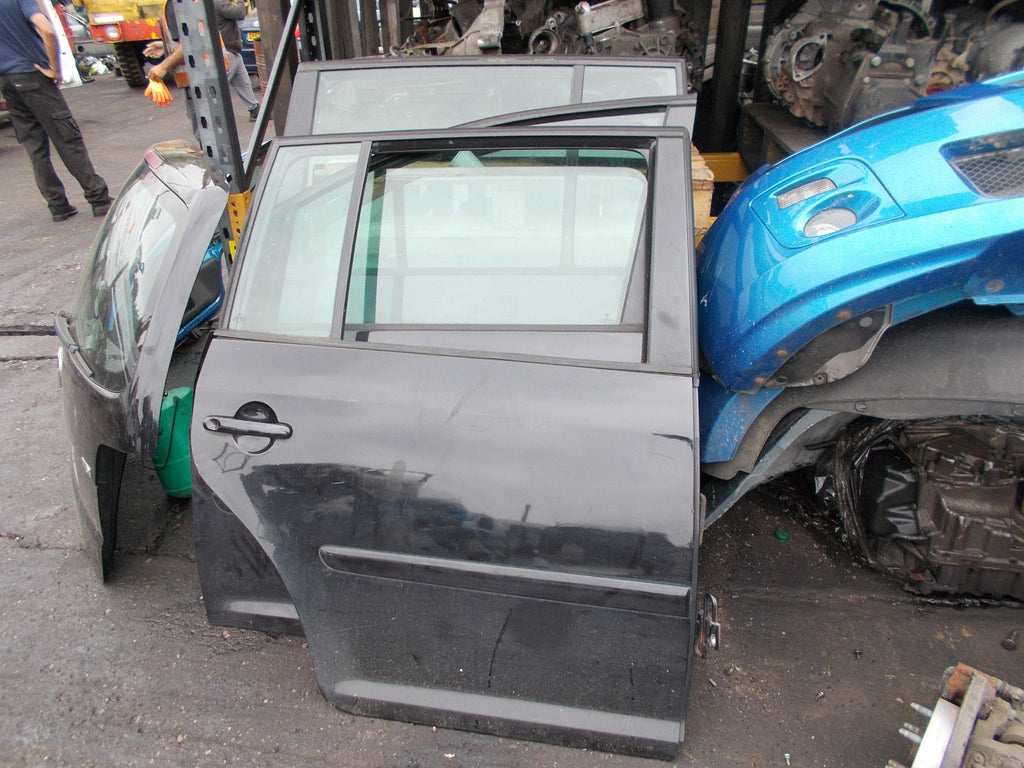 VOLKSWAGEN TOURAN 2004 OSR DRIVER SIDE REAR DOOR BLACK LC9Z