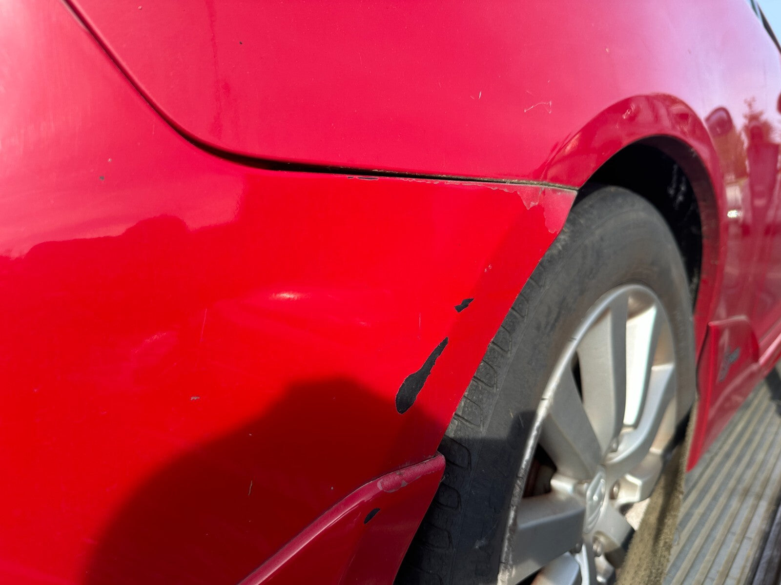 2005 HONDA CIVIC MK7 FACELIFT TYPE S 3 DOOR REAR BUMPER RED R81