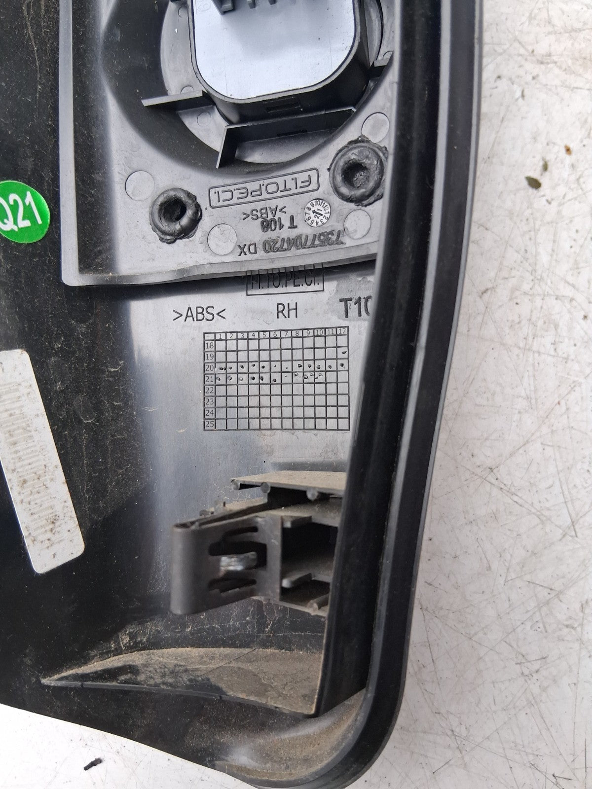 2021 FIAT FIORINO MK3 WING MIRROR CONTROL PANEL 7357704720