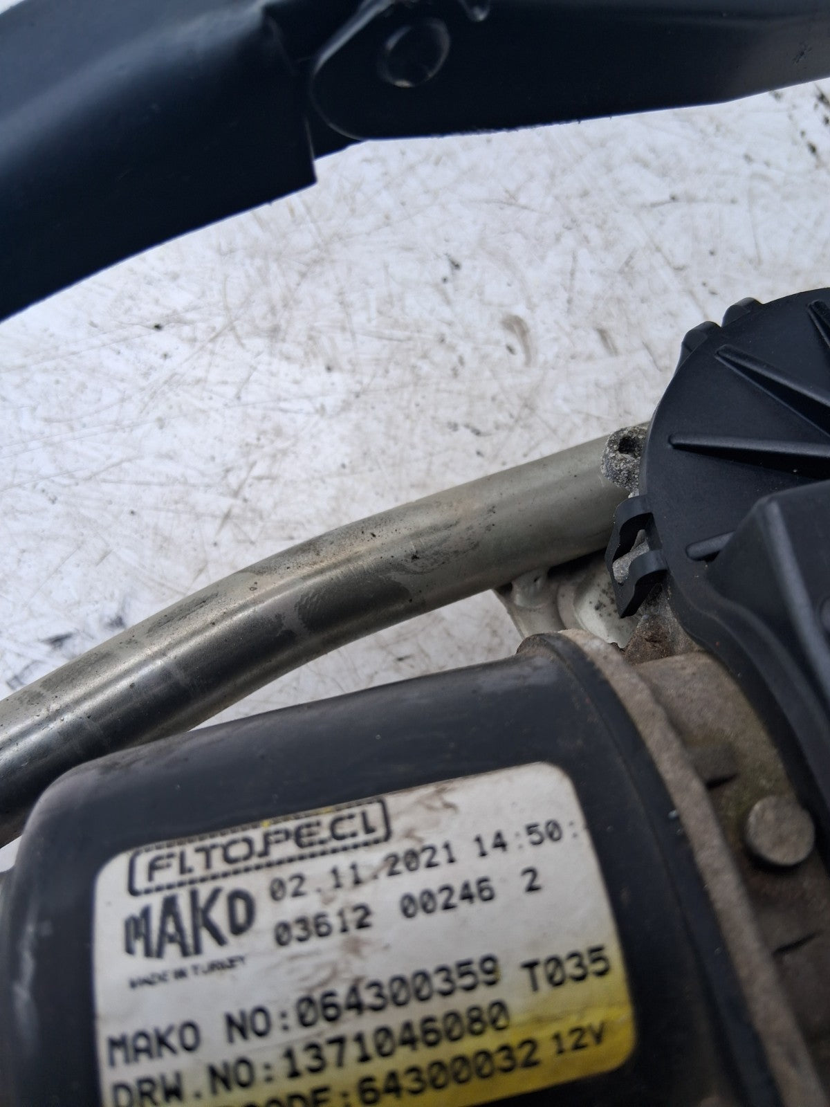 2021 FIAT FIORINO WINDSCREEN WIPER MOTOR AND LINKAGE 1371046080