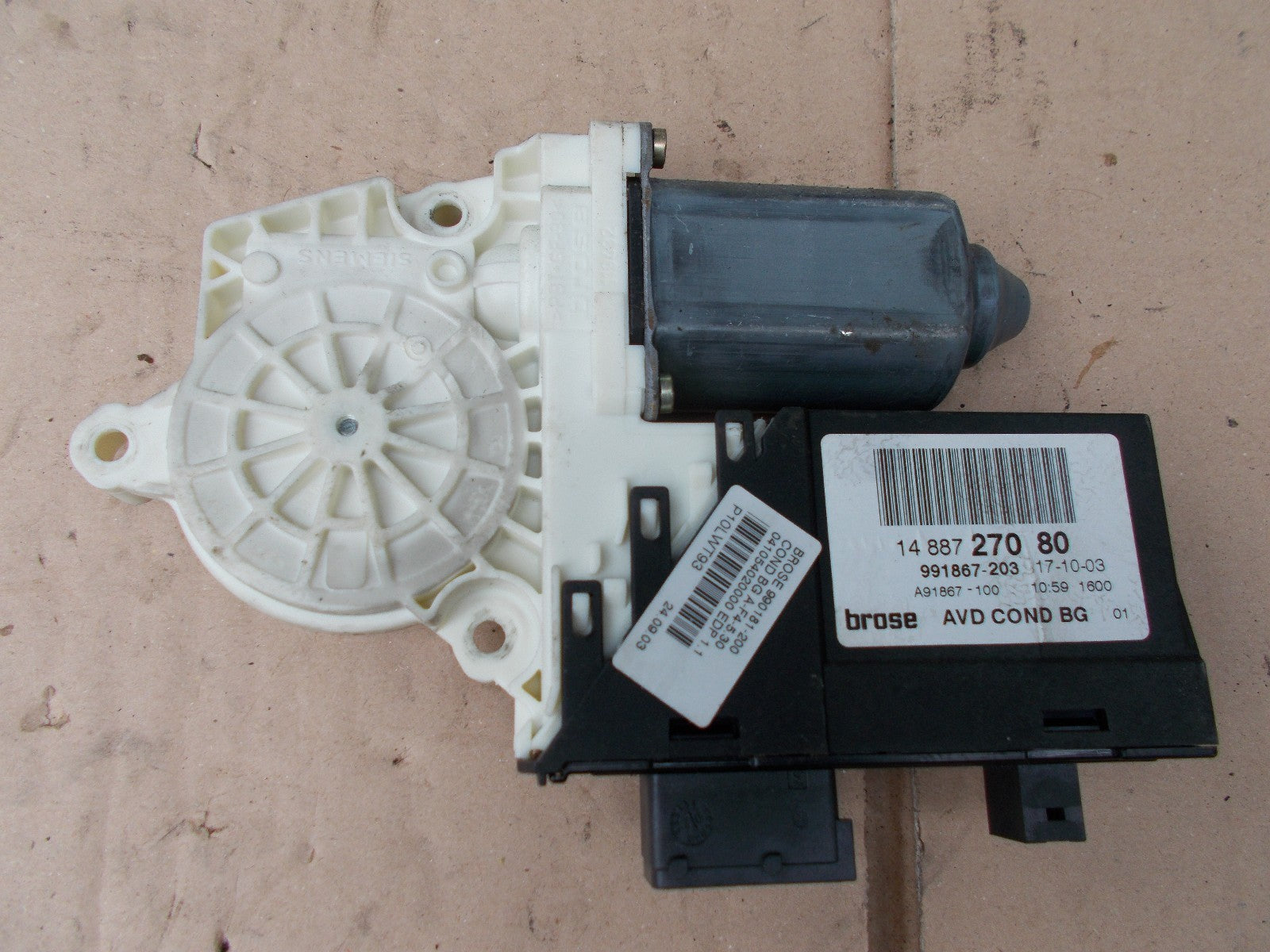 2004 CITROEN C8 ESTATE OSF DRIVERS SIDE FRONT ELECTRIC WINDOW MOTOR 1488727080