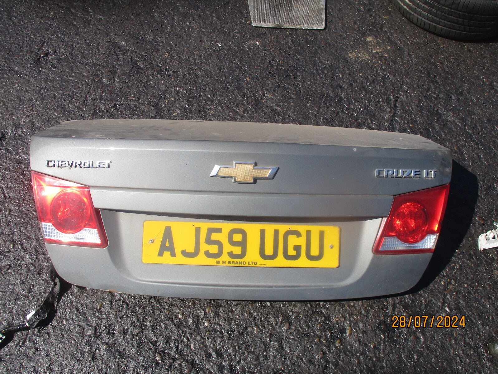 CHEVROLET CRUZE 2009 REAR COMPLETE TAILGATE BOOTLID GREY