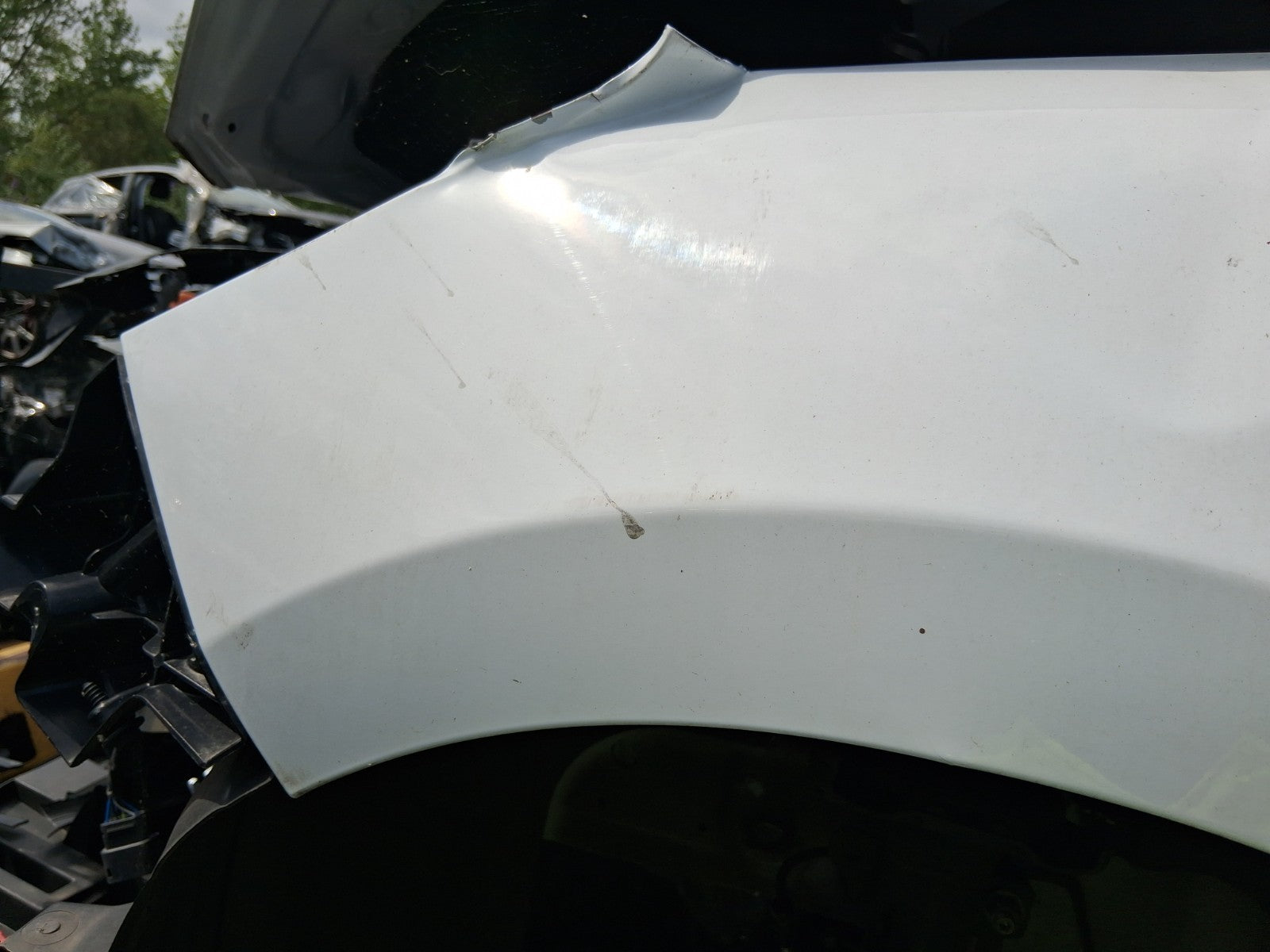 2023 FORD FIESTA MK8 NSF PASSENGER SIDE FRONT LEFT WING PANEL WHITE