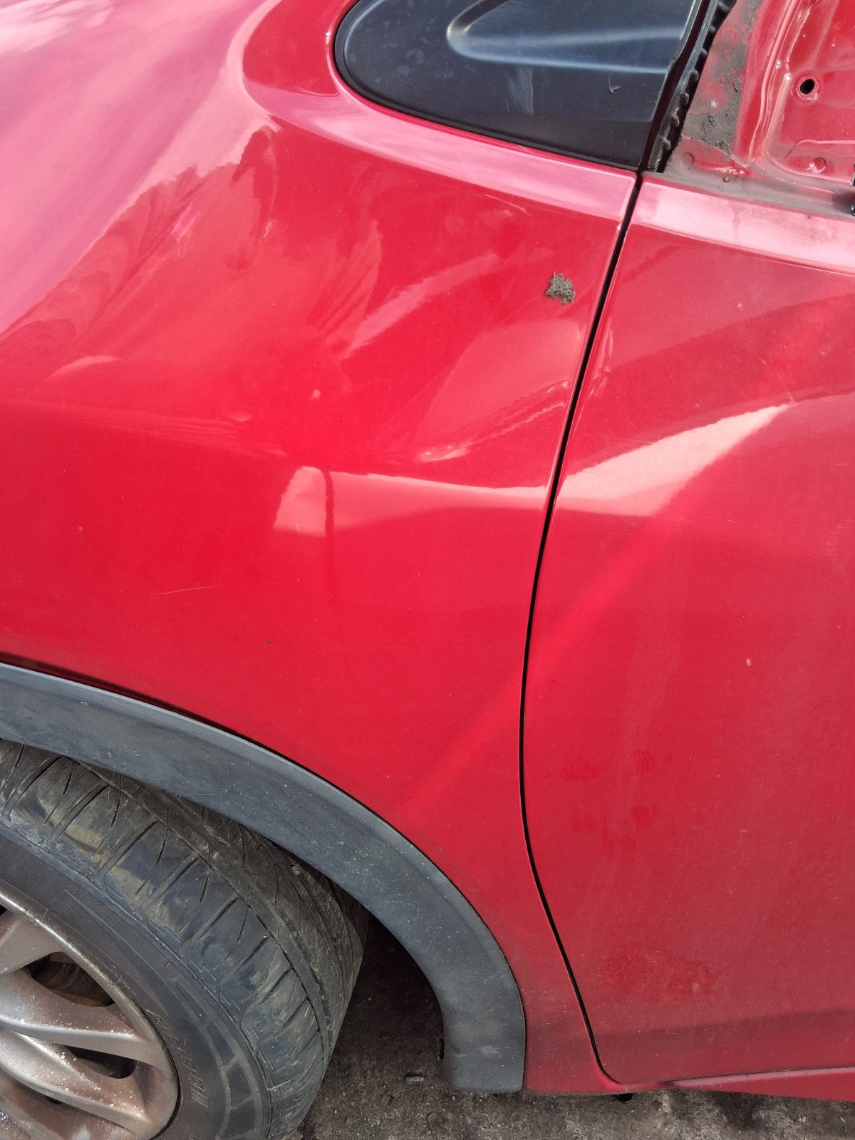 2016 HONDA CIVIC MK9 HATCHBACK NSF PASSENGER SIDE FRONT LEFT WING PANEL RED R81