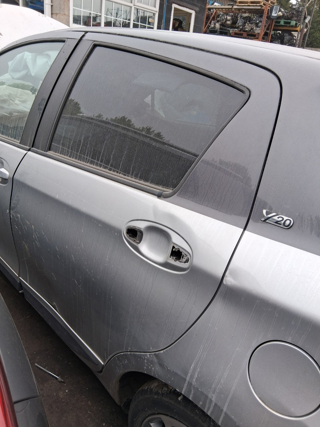 TOYOTA YARIS MK3 2019 NSR PASSENGER SIDE REAR BARE DOOR SILVER 2SN