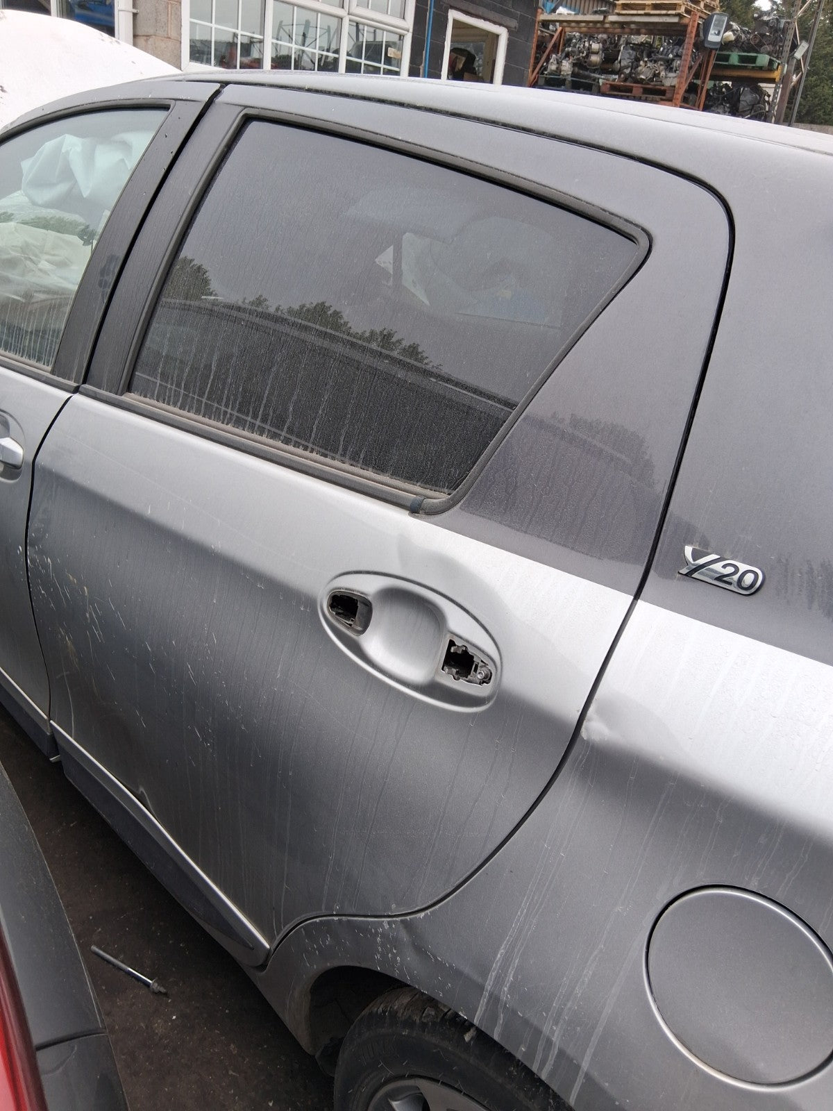 TOYOTA YARIS MK3 2019 NSR PASSENGER SIDE REAR BARE DOOR SILVER 2SN