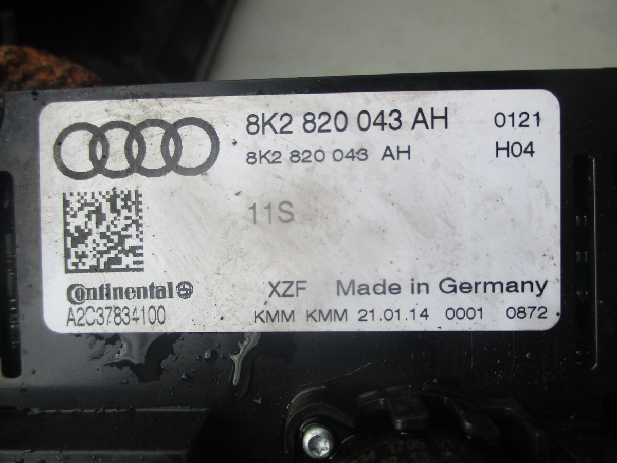 AUDI A4 B8 2013 HEATER CLIMATE CONTROL UNIT 8K2820043AH