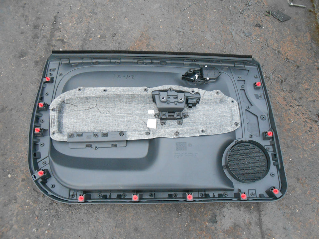 FIAT 500 312 2016 3 DOOR OS DRIVER SIDE DOOR CARD BLACK DAMAGED