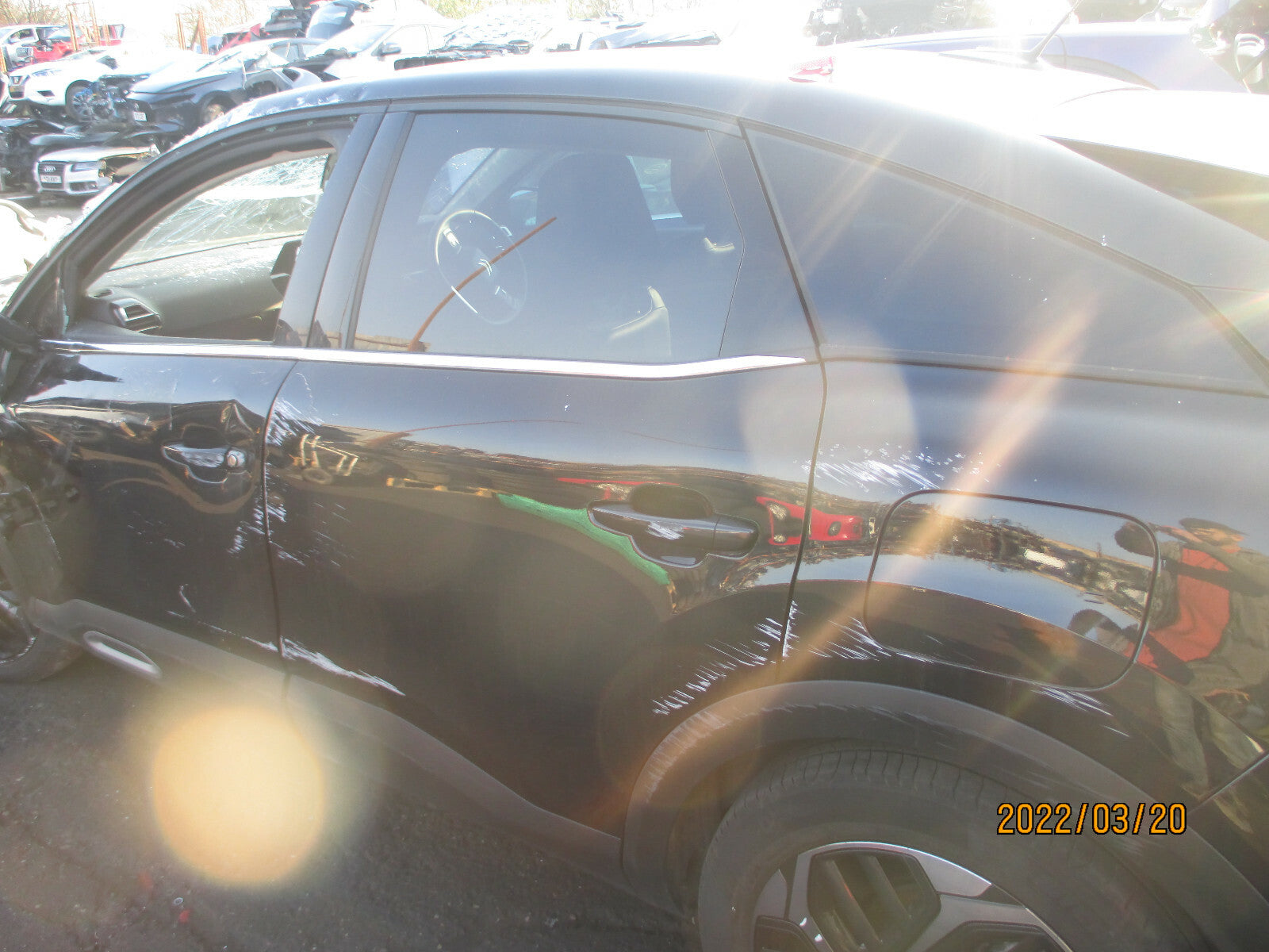 CITROEN C4 MK3 2021 SHINE NS PASSENGER SIDE REAR BARE DOOR SHELL BLACK PEARL EXL