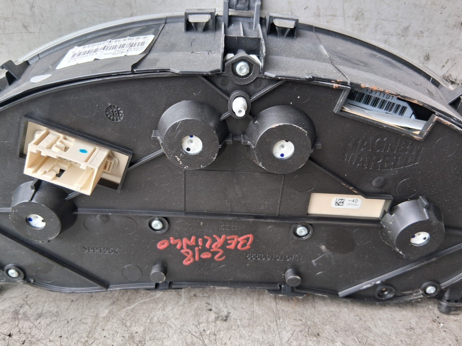 2018 CITROEN BERLINGO MK2 MANUAL SPEEDOMETER INSTRUMENT CLUSTER 9801642580