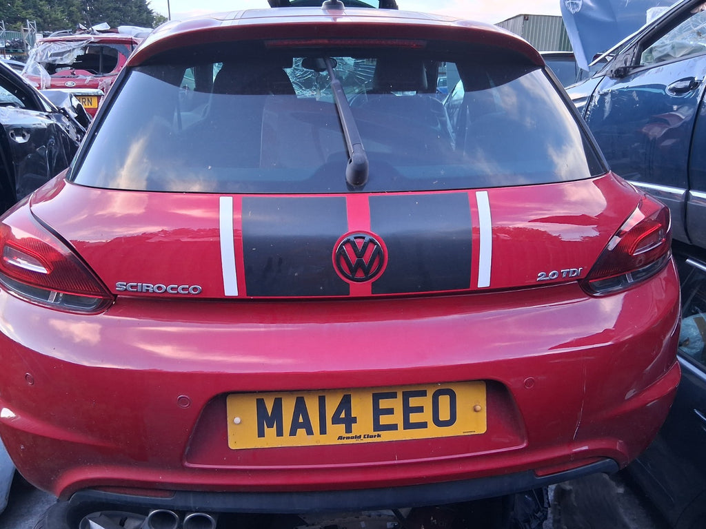 2014 VW VOLKSWAGEN SCIROCCO MK3 BARE BOOTLID TAILAGATE SALSA RED LA3H
