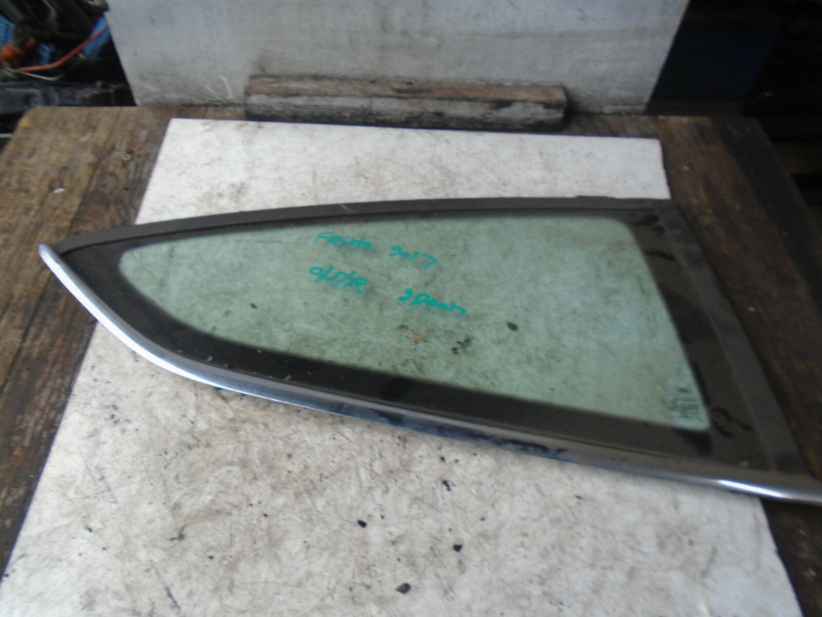 FORD FIESTA 2017 MK7 2 DOOR OSR REAR DRIVER SIDE WINDOW GLASS E643R00048