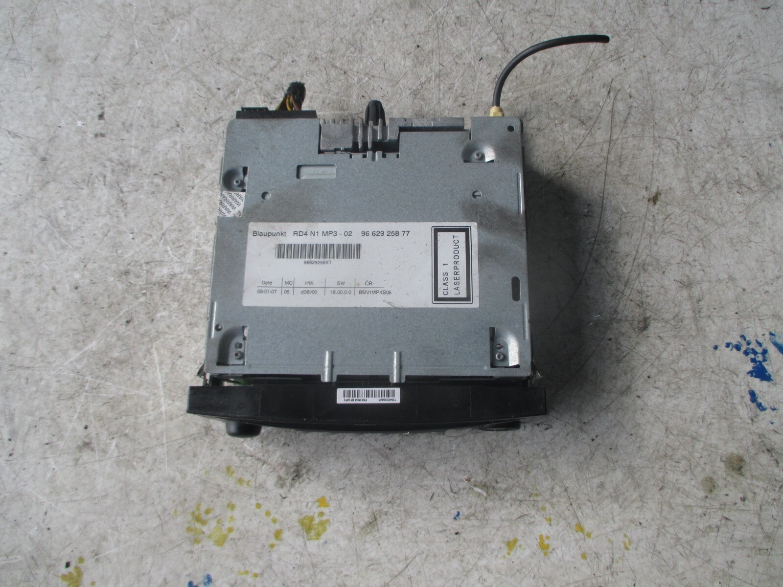 CITROEN C4 2007 RADIO CD MP3 PLAYER HEAD UNIT  9662925877