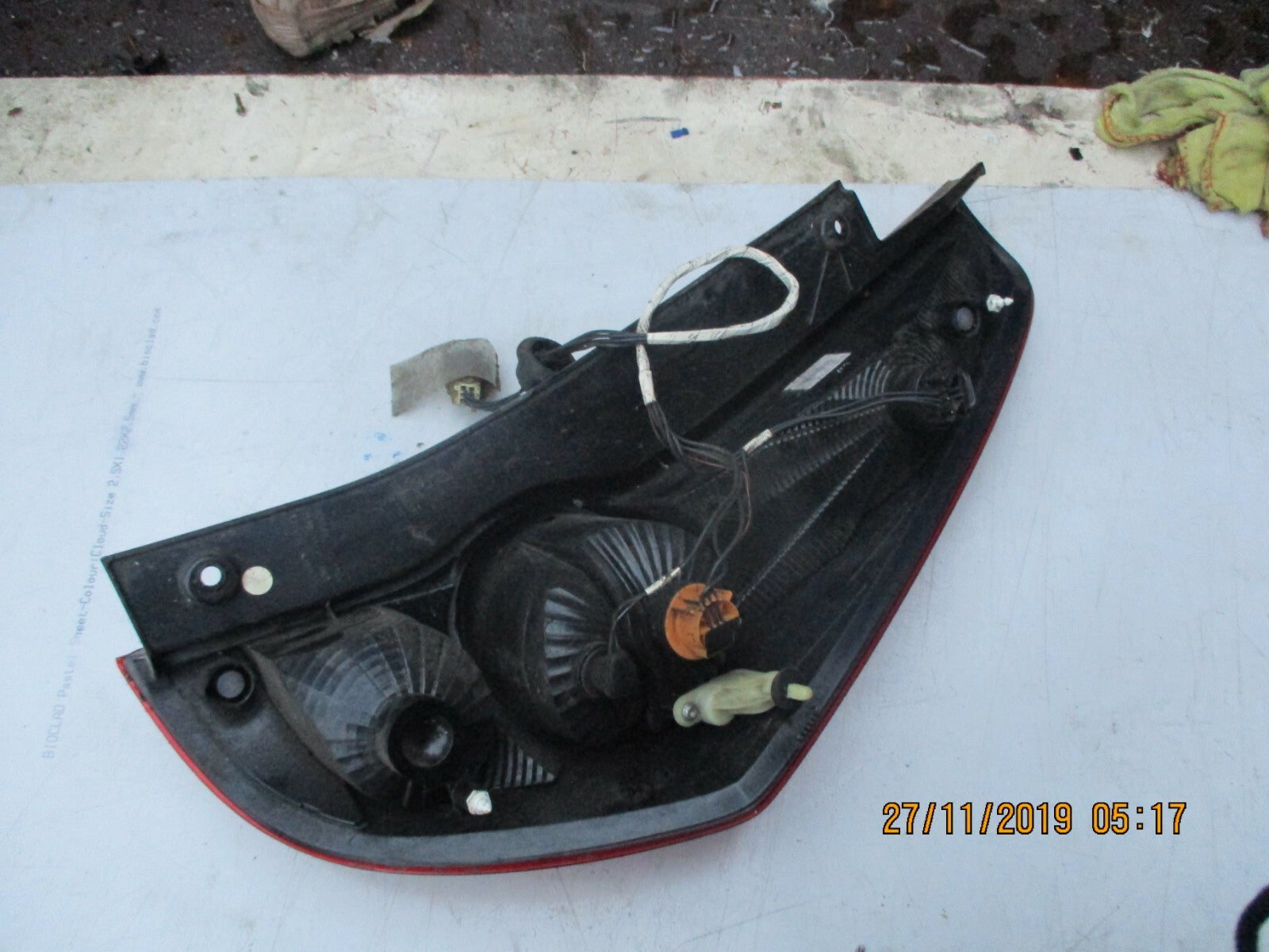VAUXHALL AGILA B MK2 2009 NSR PASSENGER SIDE REAR BRAKE TAIL LIGHT CLUSTER UNIT