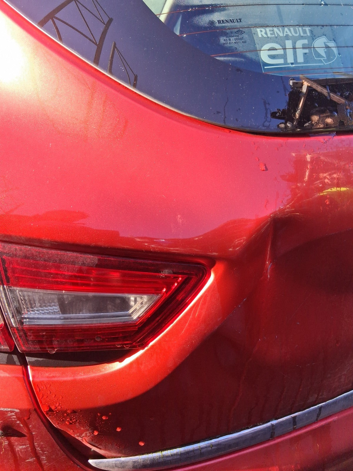 2013 RENAULT CLIO X98 MK4 NSR PASSENGER SIDE REAR LEFT INNER TAIL LIGHT