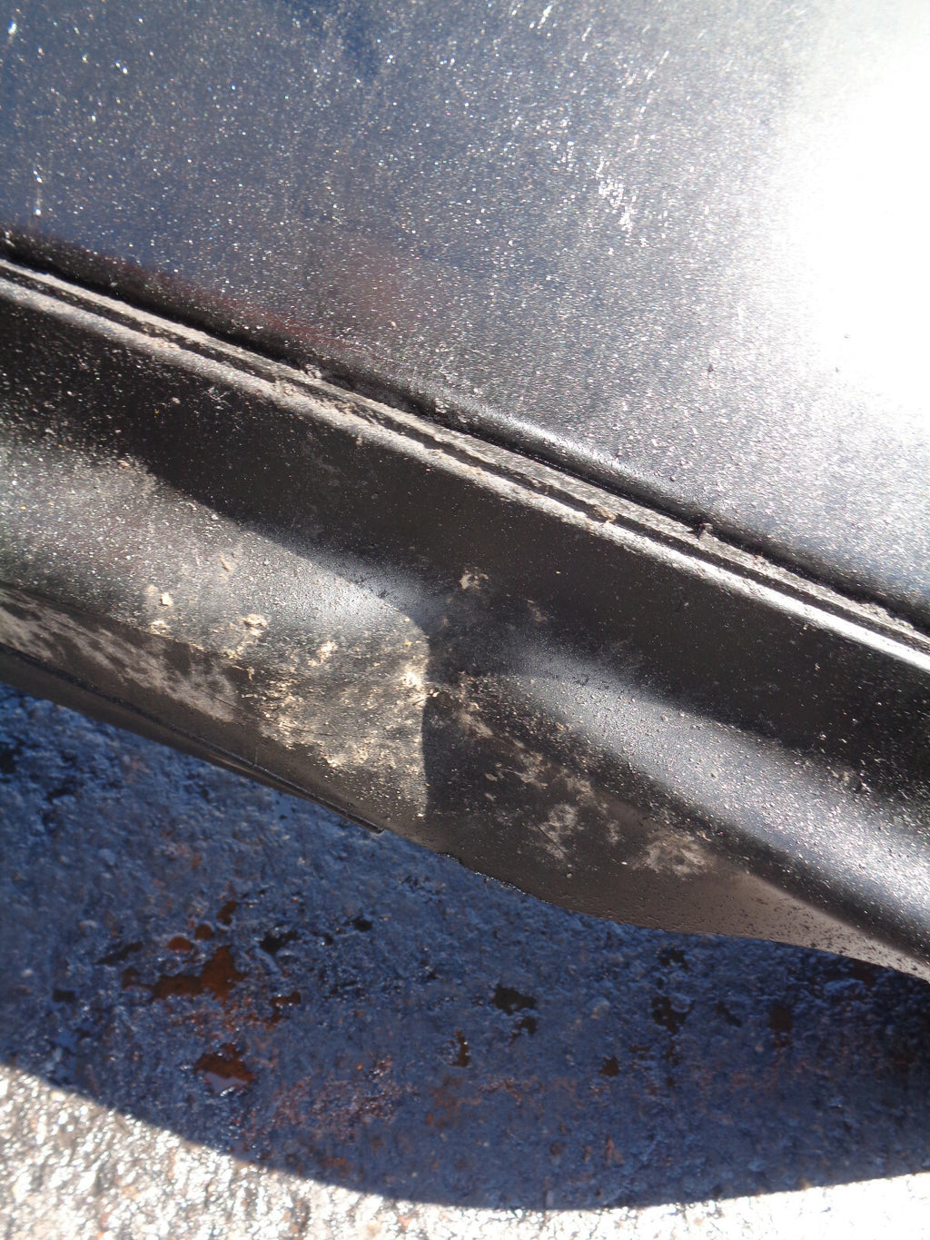SAAB 93 9-3 MK2 2004 COMPLETE REAR BUMPER BLACK
