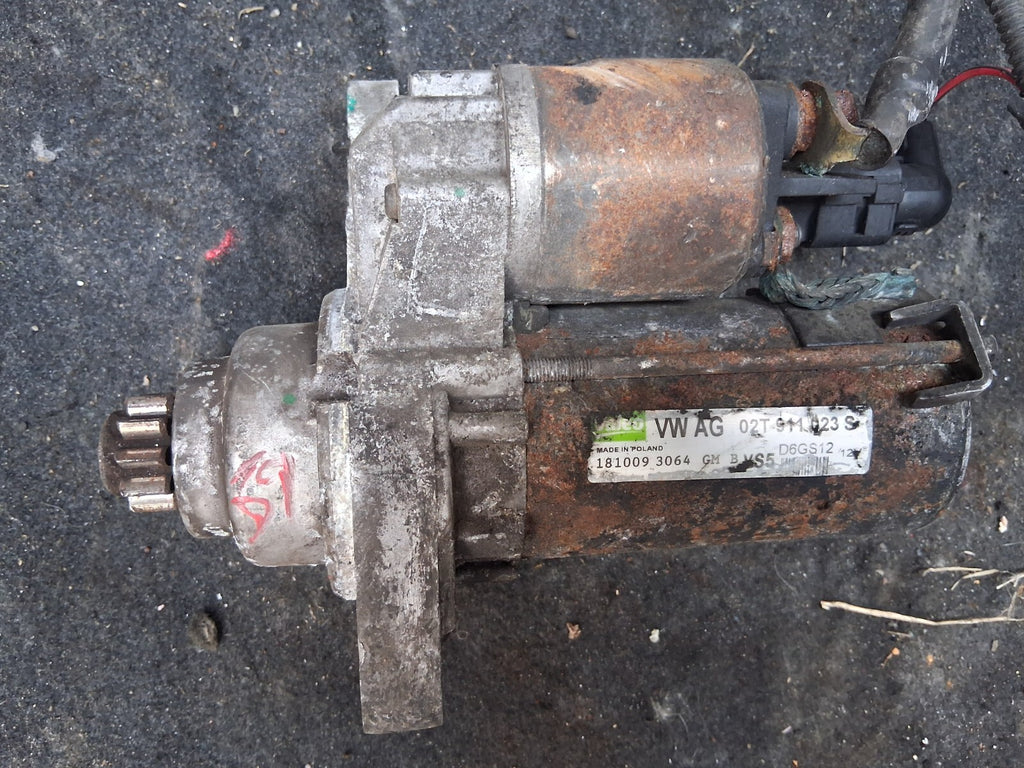SKODA FABIA 2009 MK2 1.2 PETROL STARTER MOTOR 02T911023S