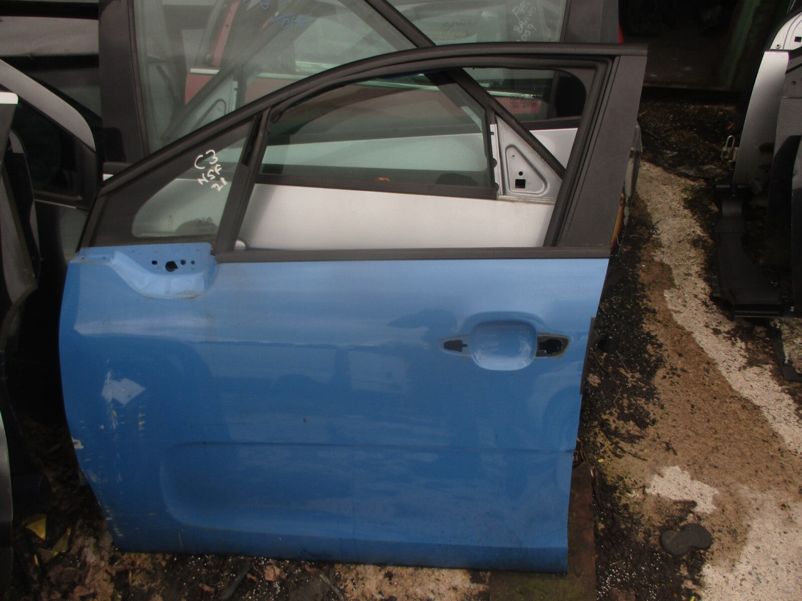 2021 CITROEN C3 MK3 PASSENGER SIDE FRONT LEFT DOOR COBALT BLUE