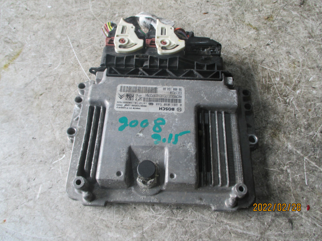 PEUGEOT 2008 2014 1.6 DIESEL HDI ECU ENGINE CONTROL MODULE UNIT 9808016480