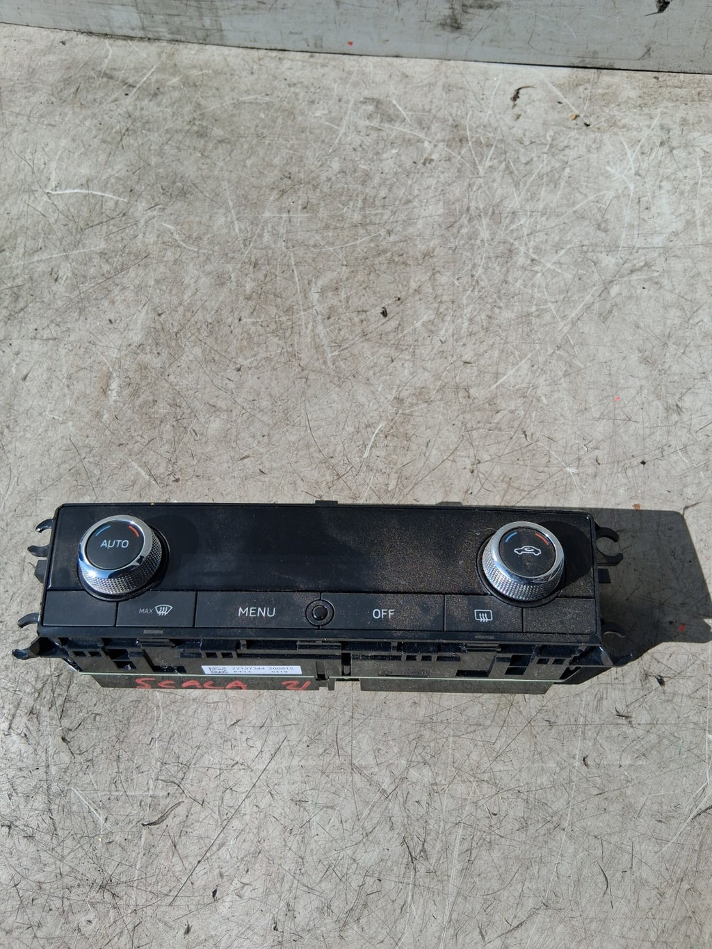 2021 SKODA SCALA HEATER CLIMATE CONTROL SWITCH PANEL 654907044