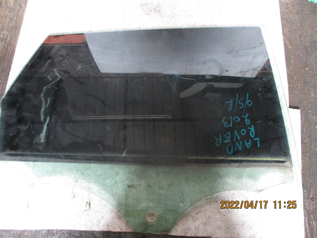 RANGE ROVER EVOQUE 2013 L538 OSR REAR DRIVER SIDE WINDOW GLASS
