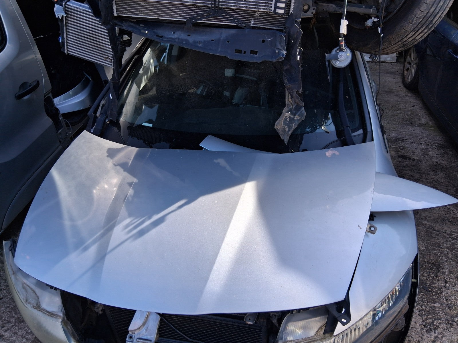 2007 HONDA CIVIC MK8 FRONT BONNET HOOD PANEL SILVER METALIC NH700M