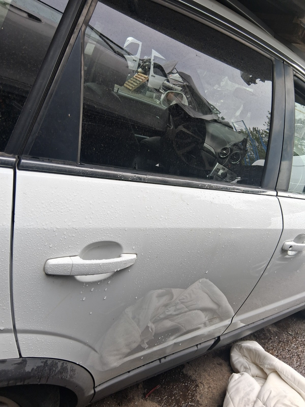 2015 VAUXHALL ANTARA MK1 OSR DRIVER SIDE REAR COMPLETE DOOR WHITE GAZ