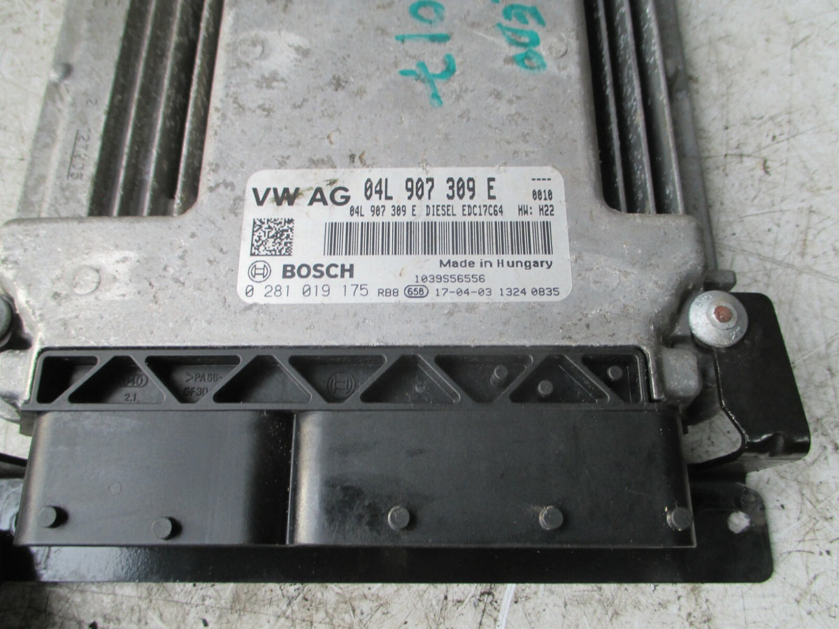 2017 SEAT TOLEDO MK4 1.6 DIESEL ECU ENGINE CONTROL MODULE 04L907309E