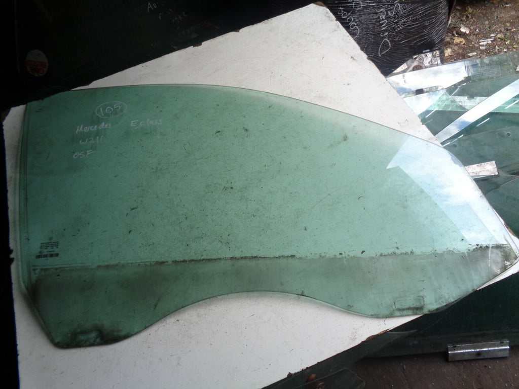 MERCEDES BENZ E CLASS W211 OSF DRIVER SIDE FRONT DOOR WINDOW GLASS