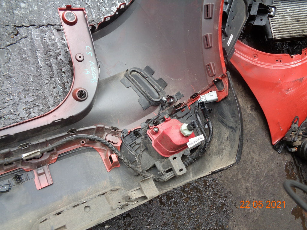 CITROEN C5 AIRCROSS 2019 REAR BACK PLASTIC BUMPER IN RED WITH SOME TRIMS