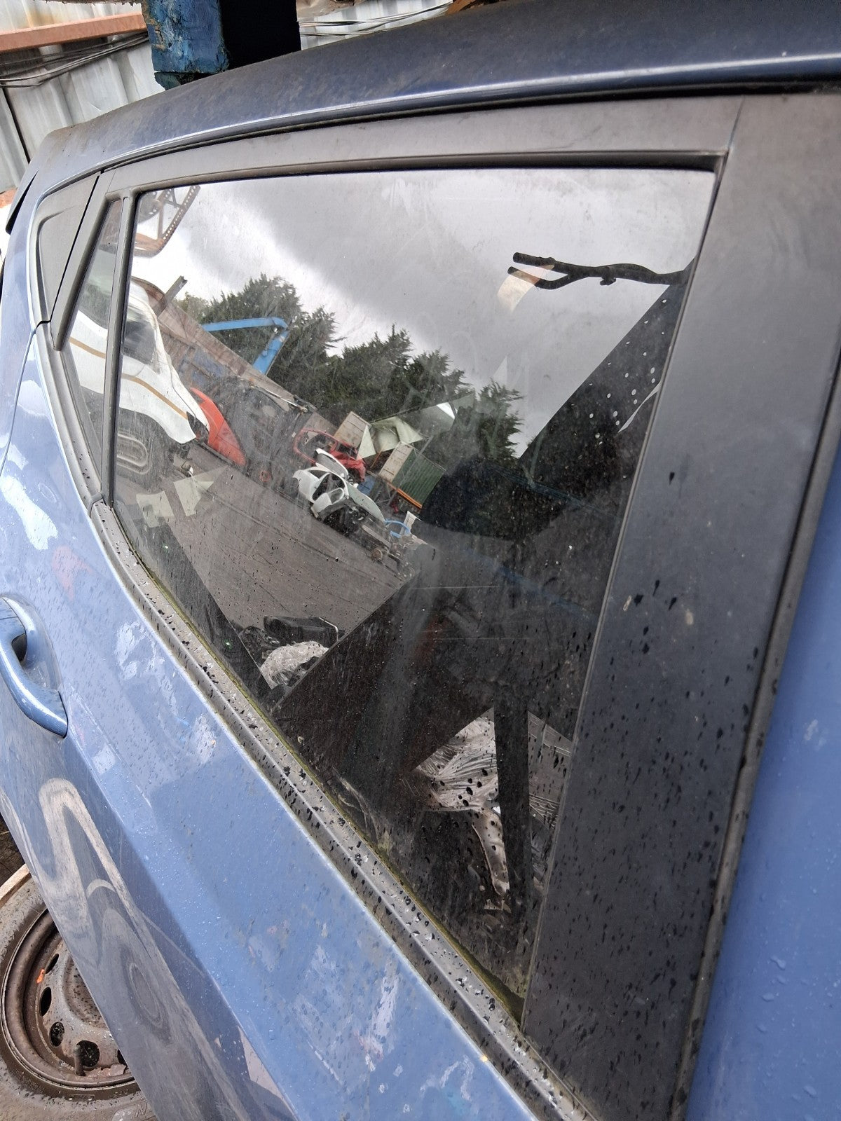 2017 HYUNDAI i10 MK2 OSR DRIVER SIDE REAR RIGHT WINDOW GLASS
